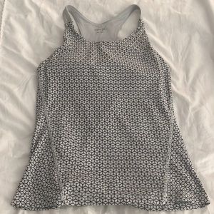 Crane & Lion Racerback Geometric Workout Tank with Sports Bra